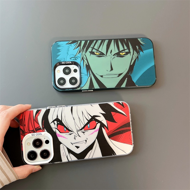 IPHONE Casing Ponsel Anime Jepang Cocok Untuk Iphone14 13 12 11 Pro Max Casing Pelindung Electroplating Modis