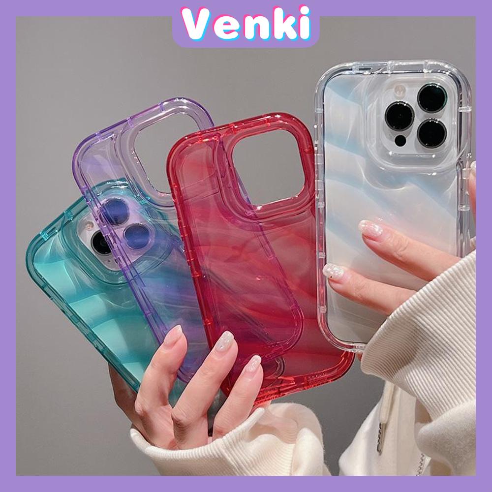 VENKI - Untuk iPhone 11 iPhone Case Bening Case TPU Soft Case Airbag Shockproof Simple Multicolor Kompatibel dengan iPhone 14 13 Pro max 12 Pro Max 11 xr xs max 7Plus 8Plus