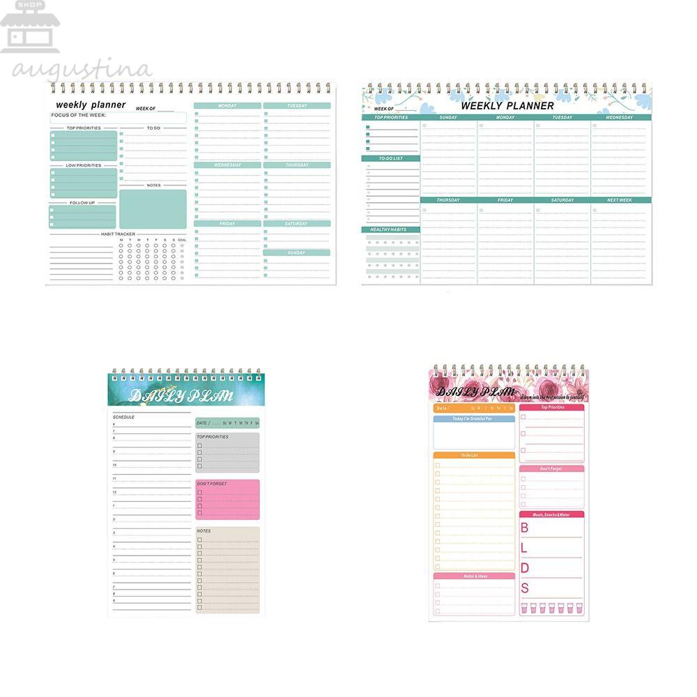 Siswa Planner Bulanan Agustina 52sheets Sekolah Office Diary Notebook Goal Habit Jadwal Planner B5 Agenda Planner