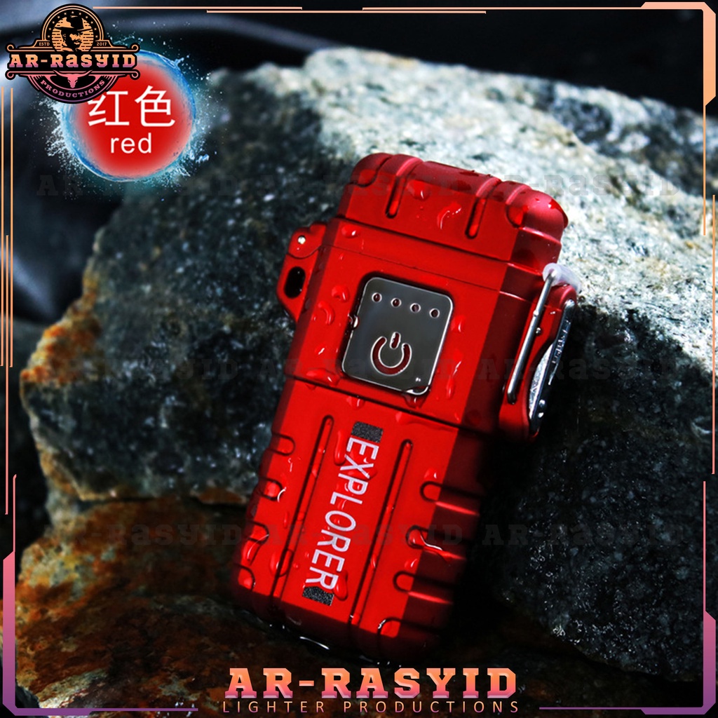 TERBARU! Korek Api Elektrik Waterproof Double Arc Plasma Jinlun Lighter JL-317