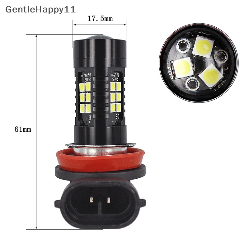 Gentlehappy H8 H11 Lampu Kabut Led Bohlam 3030SMD 1200LM 6000K Lampu Mobil Mengemudi Auto Leds Light id