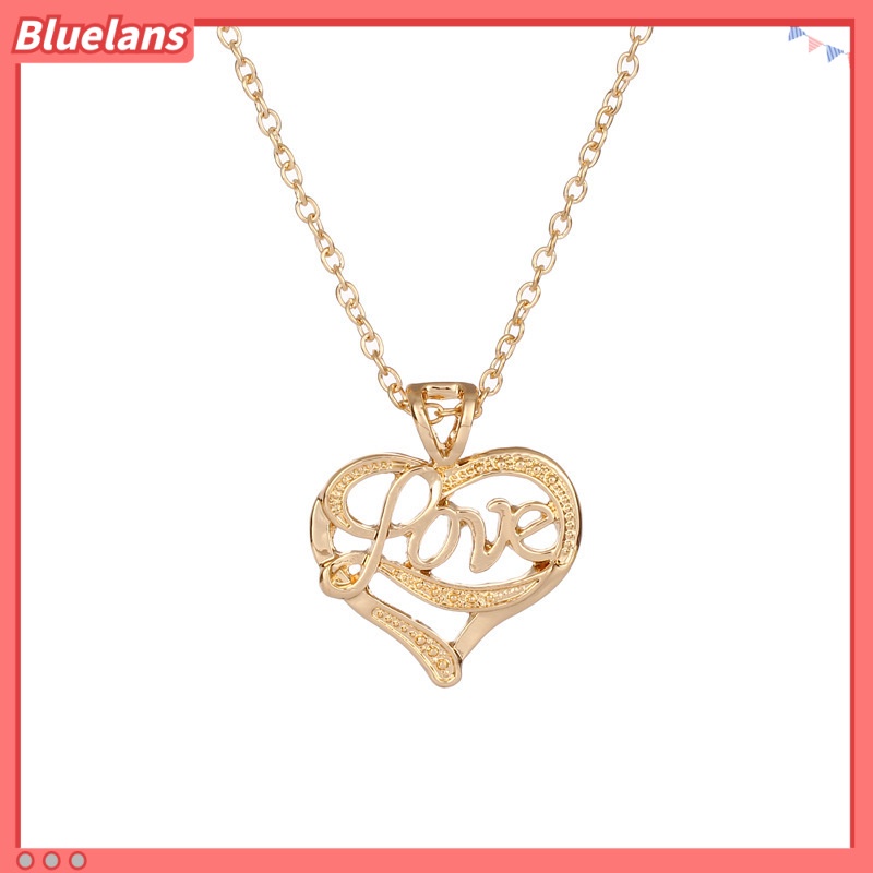 [BLS] Kalung Hati Cinta Huruf Hollow