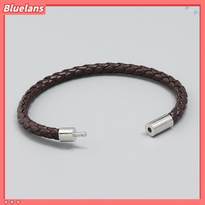 [BLS] Pu Braided Leather Bracelet Hand Decoration Gaya Korea Kasual Semua Pertandingan Perhiasan Siswa