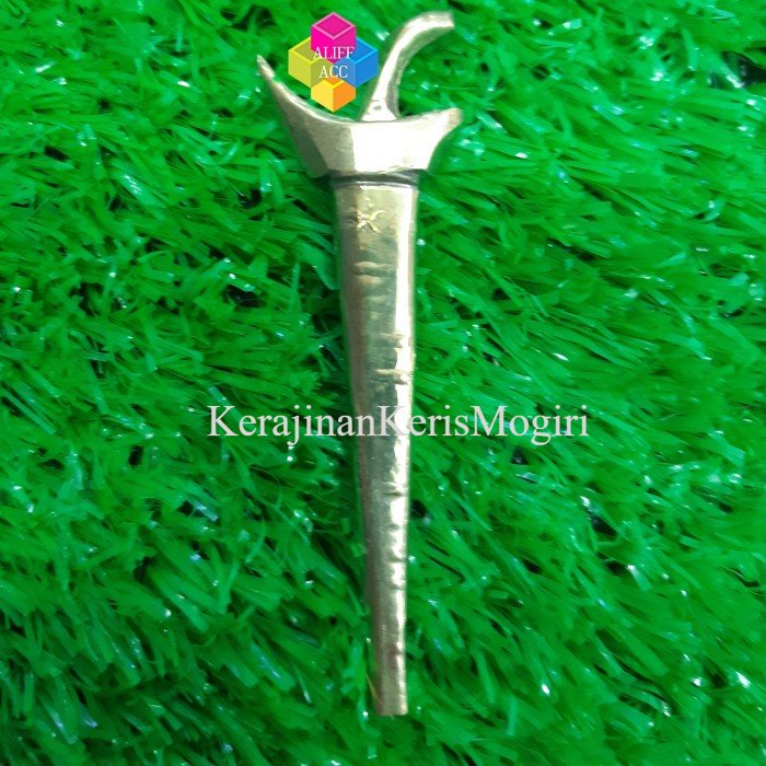 

keris mini cobra kuningan sari asli Termurah