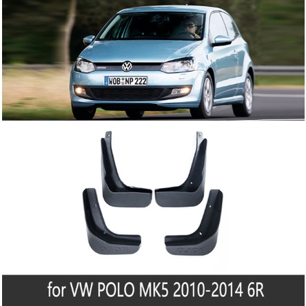 4pcs Mobil MudFlaps Untuk Volkswagen VW Polo 6R 6C 2010~2017 Mudguard Splash Guards Fender Aksesoris Mobil