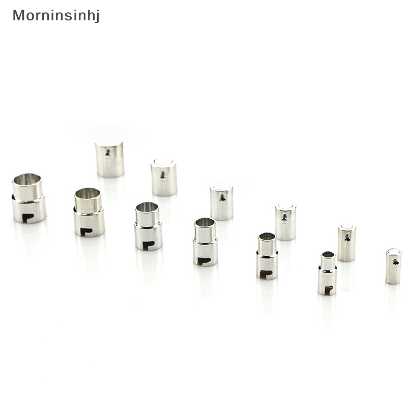 Mornin 5Pcs Leather Cord End Cap Magnetic Clasp Konektor Gelang Membuat Perhiasan DIY id