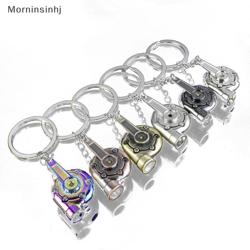 Mornin Turbocharger Gantungan Kunci Tuas Manual Mobil Metal Keychain Turbo Gear Pendant id