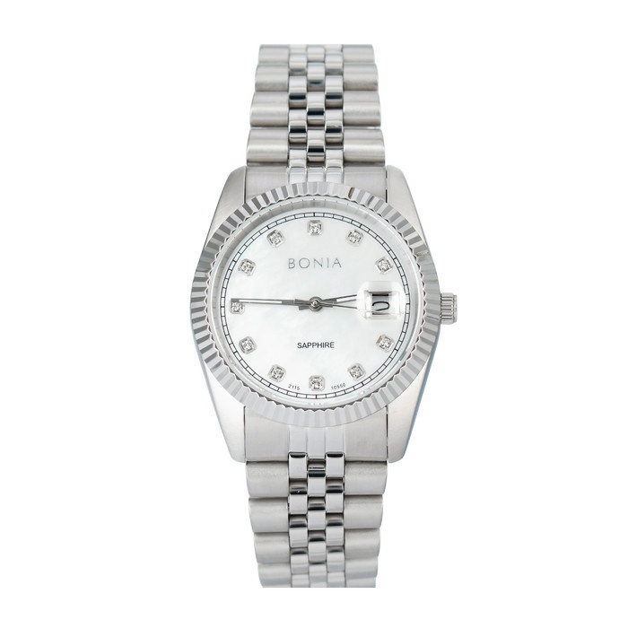 Jam Tangan Pria BONIA B10550-1357 Silver Gold Stainless Steel