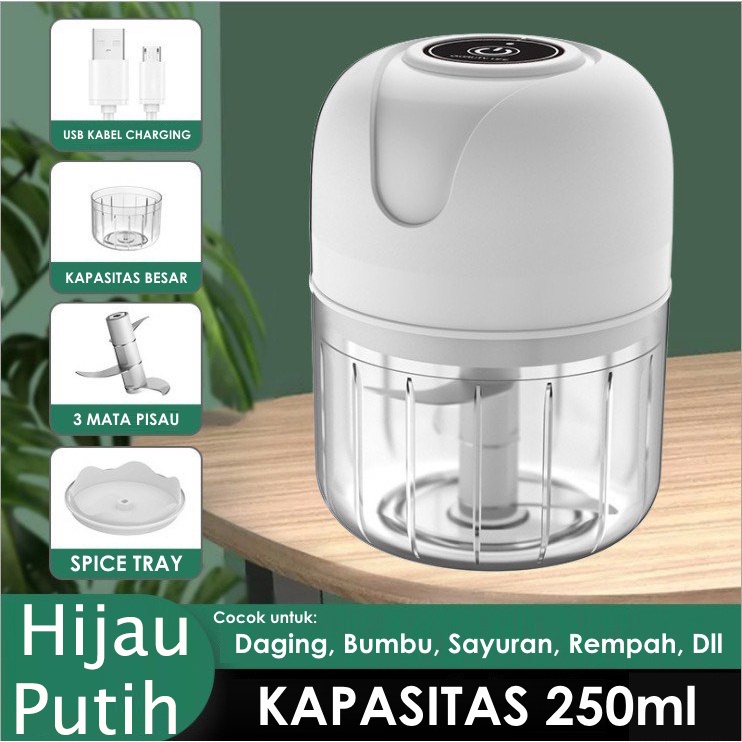 USB MINI CHOPPER / PORTABLE BLENDER MINI PENGGILING BUMBU DAGING BAWANG  mini processor