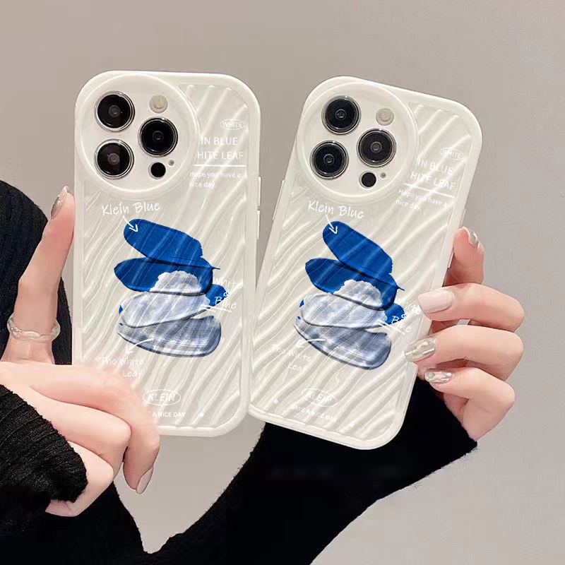 IPHONE Lukisan Riak Air Casing Ponsel Kompatibel Untuk Iphone11 13 12 14 Pro Max14 Plus XR X XS MAX 7Plus 8Plus 7 8 SE 2020 2022 Shockproof Cover