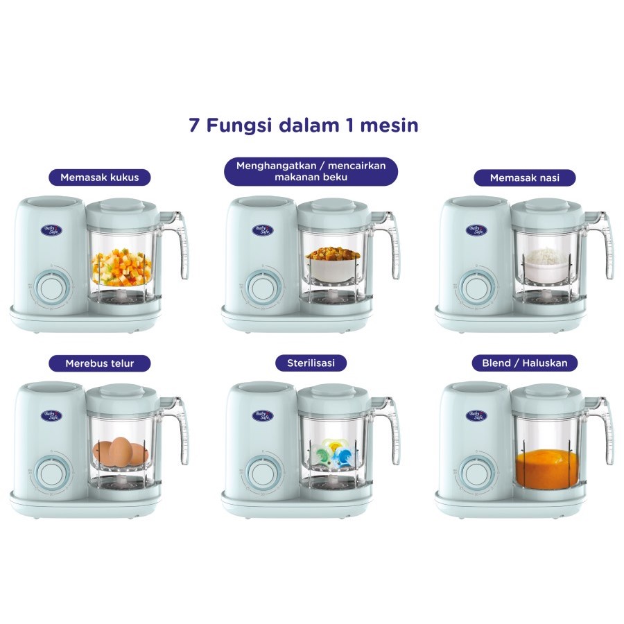 Baby Food Maker Blender Steam Baby Safe LB015 Baby Food Maker Alat Pembuat Makanan MPASI