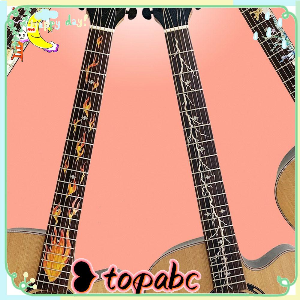 TOP Fretboard Stiker Kualitas Tinggi Alat Musik Dekorasi Indah Cross Inlay Decals