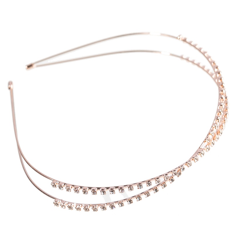 Egelant Kristal Dengan Berlian Tipis Ikat Rambut Untuk Wanita Cross Headband Hair Hoop Fashion Emas Sliver Alloy Berlian Imitasi Head Hoop