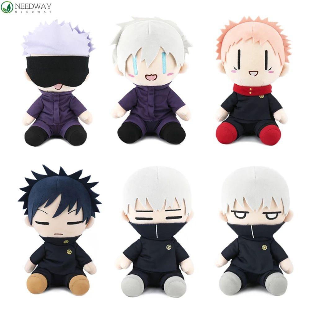 NEEDWAY Jujutsu Kaisen Fushiguro Megumi Itadori Yuji Soft Toys Mainan Anak Karakter Anime Kartun Boneka Anime