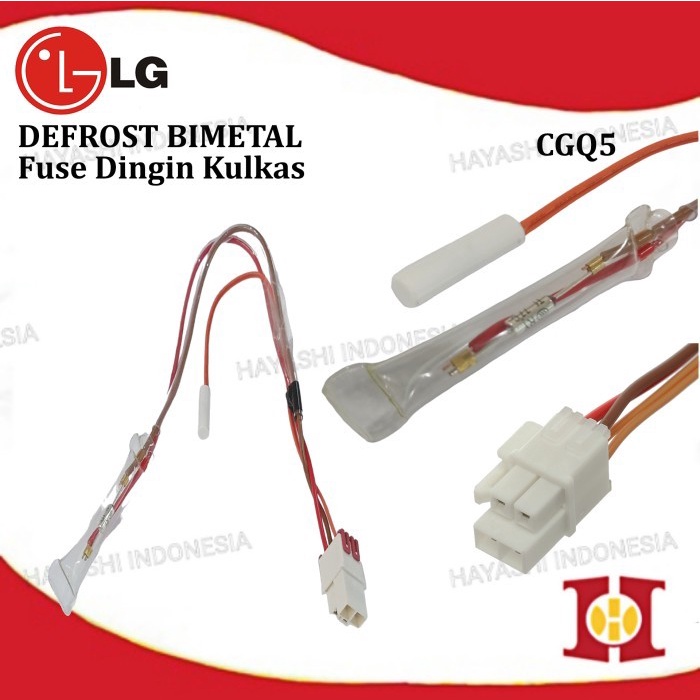 Defrost Bimetal Kulkas LG Fuse Dingin Luar Dalam Pisah 4 Kabel Gabung