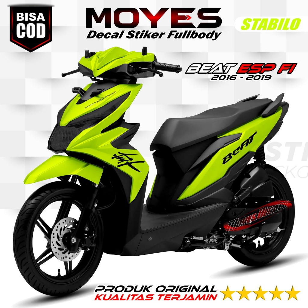 LANGSUNG KIRIM - Decal Beat Esp FI Fullbody / Stiker Beat Esp Motif Racing