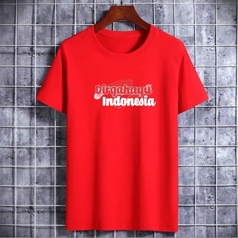 Kaos Pria Dirgahayu Indonesia Kaos 17 Agustus Kaos Pria