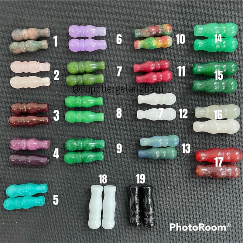 Bahan Kepala Tasbih Batu Besar Kecil dan Pembatas Tasbih ecer DIY CRAFT