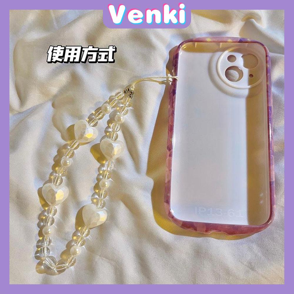 Venki - Casing Ponsel Lanyard Gelang Manik-manik Berwarna-warni Yang Indah Berbagai Gaya Smiley Cinta Manik-manik Cinta Kata-kata Cukup Warna-warni Sederhana Kompatibel Casing iPhone