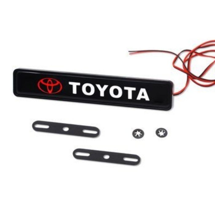 Emblem Lampu Led Grill Mobil Logo Grill Universal Toyota Honda  - TOYOTA
