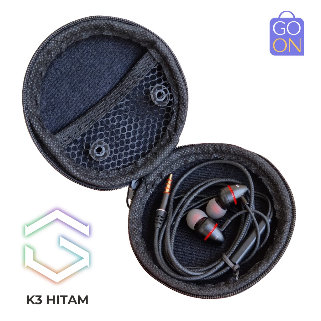 GOON Original Earphone + Pouch | In-Ear Stereo 4D Super Bass | Output Audio Jack 3.5mm &amp; USB Type-C