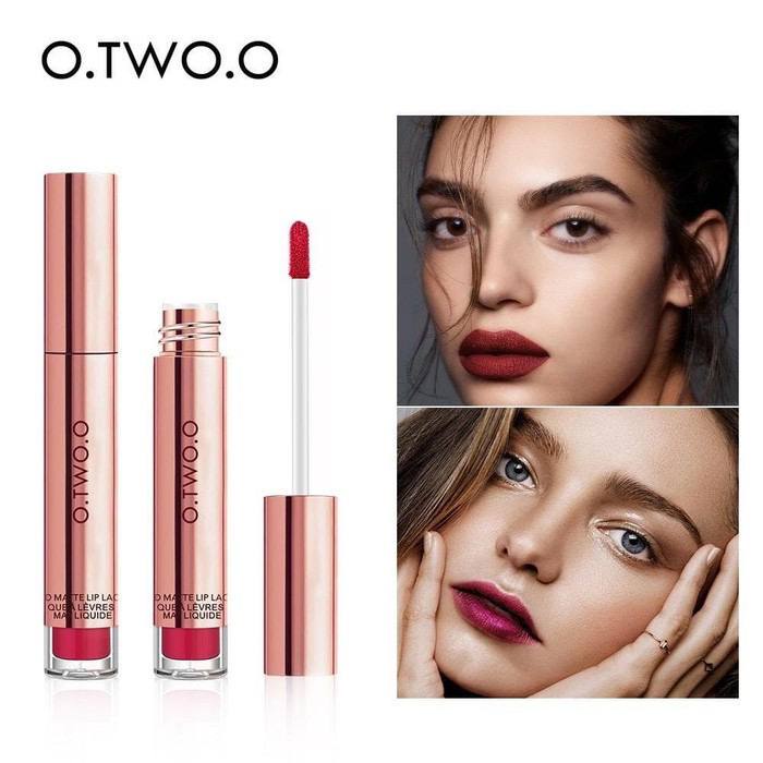 [Emperor] O.TWO.O LIPSTICK 12 WARNA ANTI AIR TAHAN LAMA LIPSTIK LIQUID LIP GLAZE LIPS VELVET MATTE