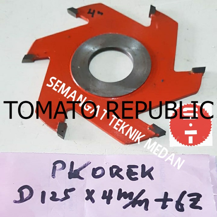 Murah 4mm 6 MATA PISAU PROFIL GROVING KAYU KEROK SPINDLE KAYU 6 DAUN 4 mm EDX348