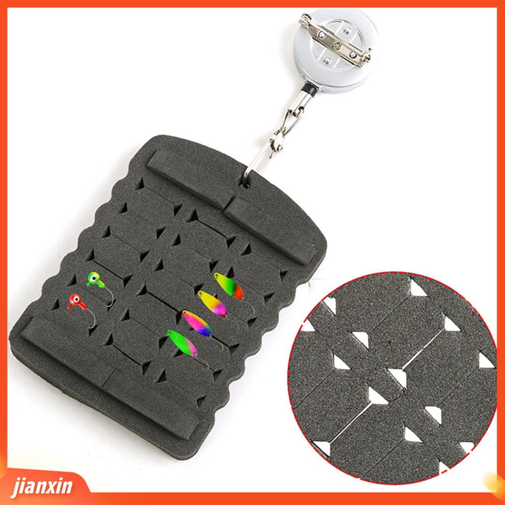 (In Stock) Umpan Terbang Holder Pengikat Pita Ekspanding Gesper Berukuran Saku Wadah Multifungsi Pelindung Portable Penyimpanan Kail Pancing Busa Papan Gantung Aksesoris Pancing