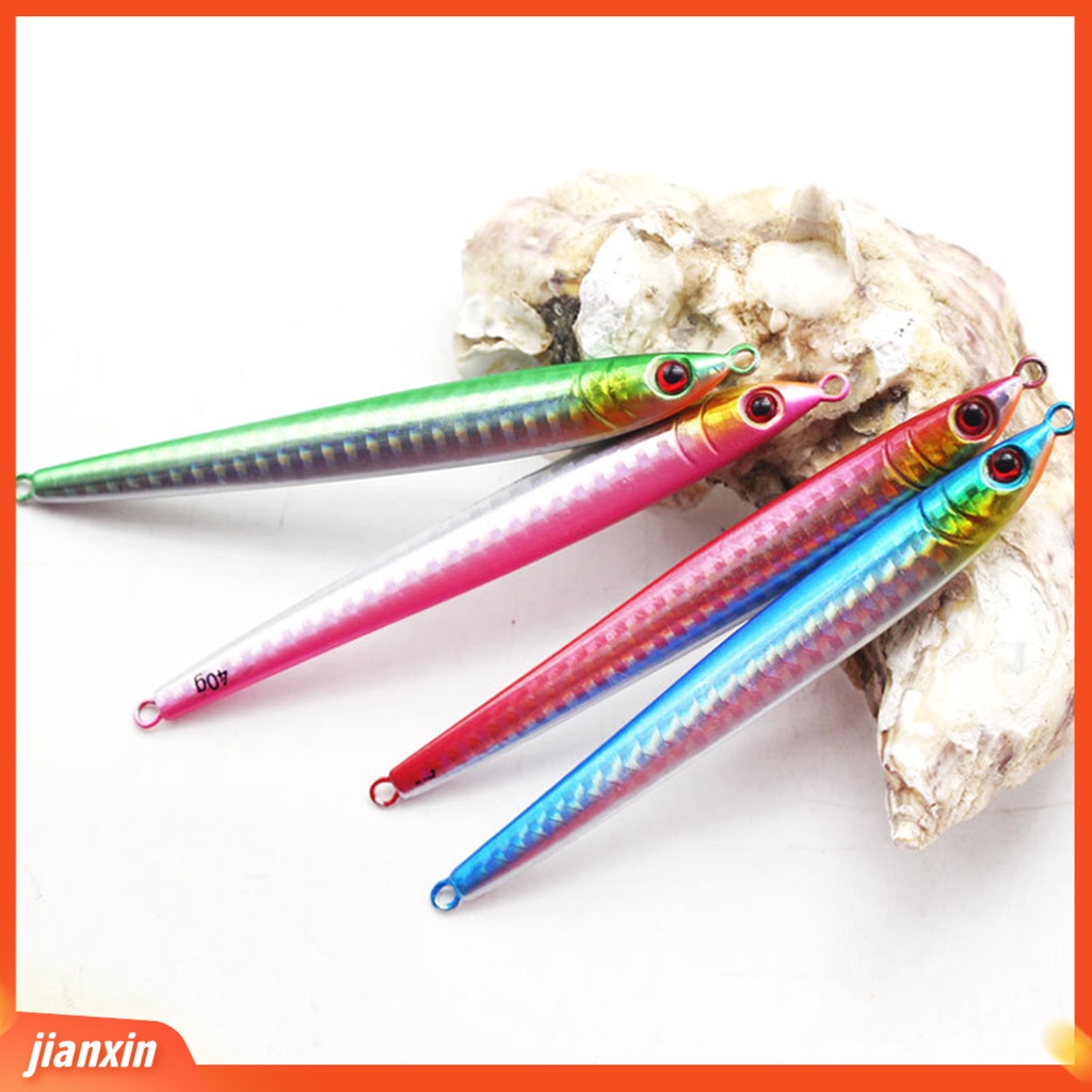 (In Stock) 10g-100g Umpan Pancing Mengambang 3D Memimpin Luminous Metal Fishing Jig Untuk Nelayan