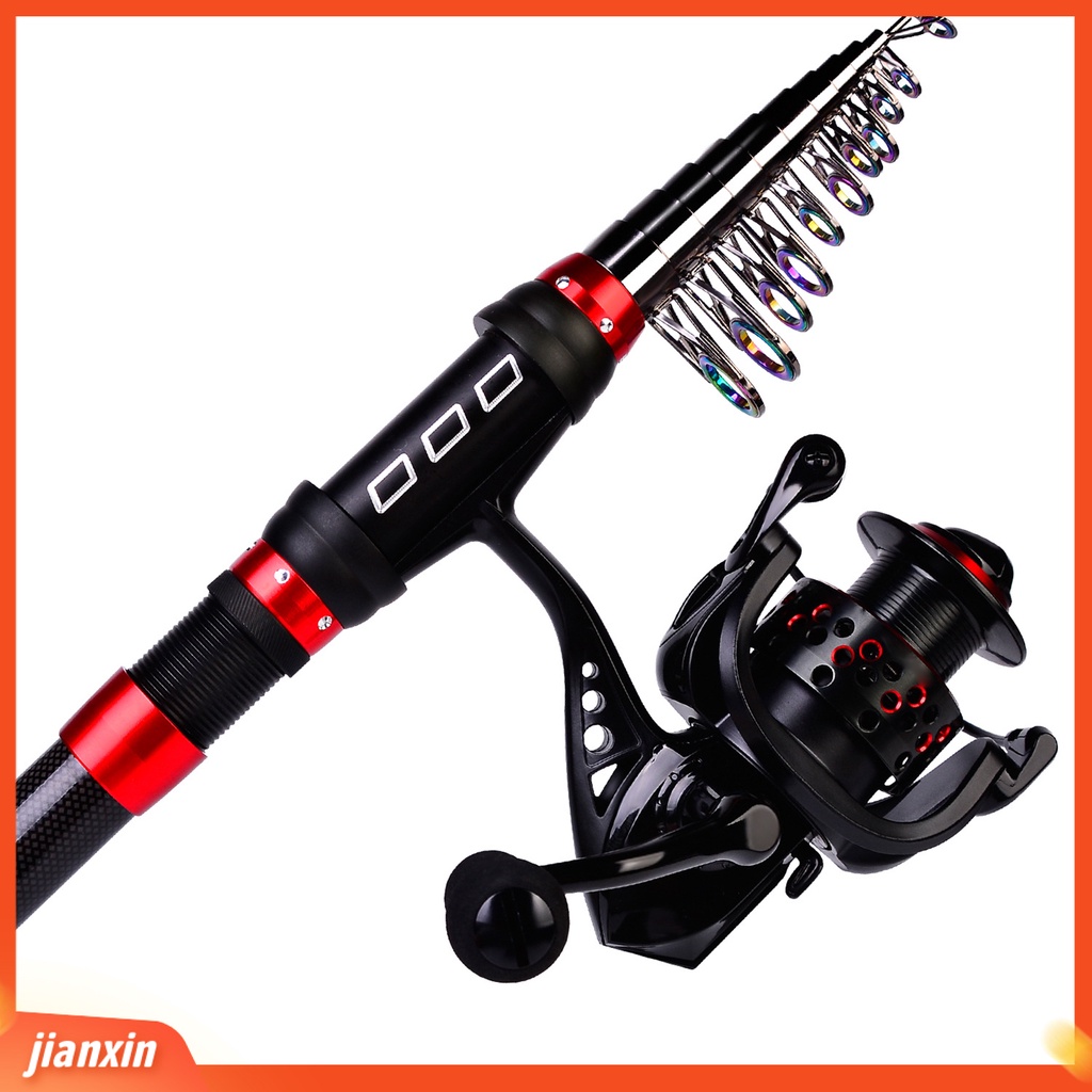 (In Stock) Tiang Pancing Mini Anti Korosi Kekuatan Tinggi Serat Karbon Portable Telescopic Fishing Rod Untuk Angling