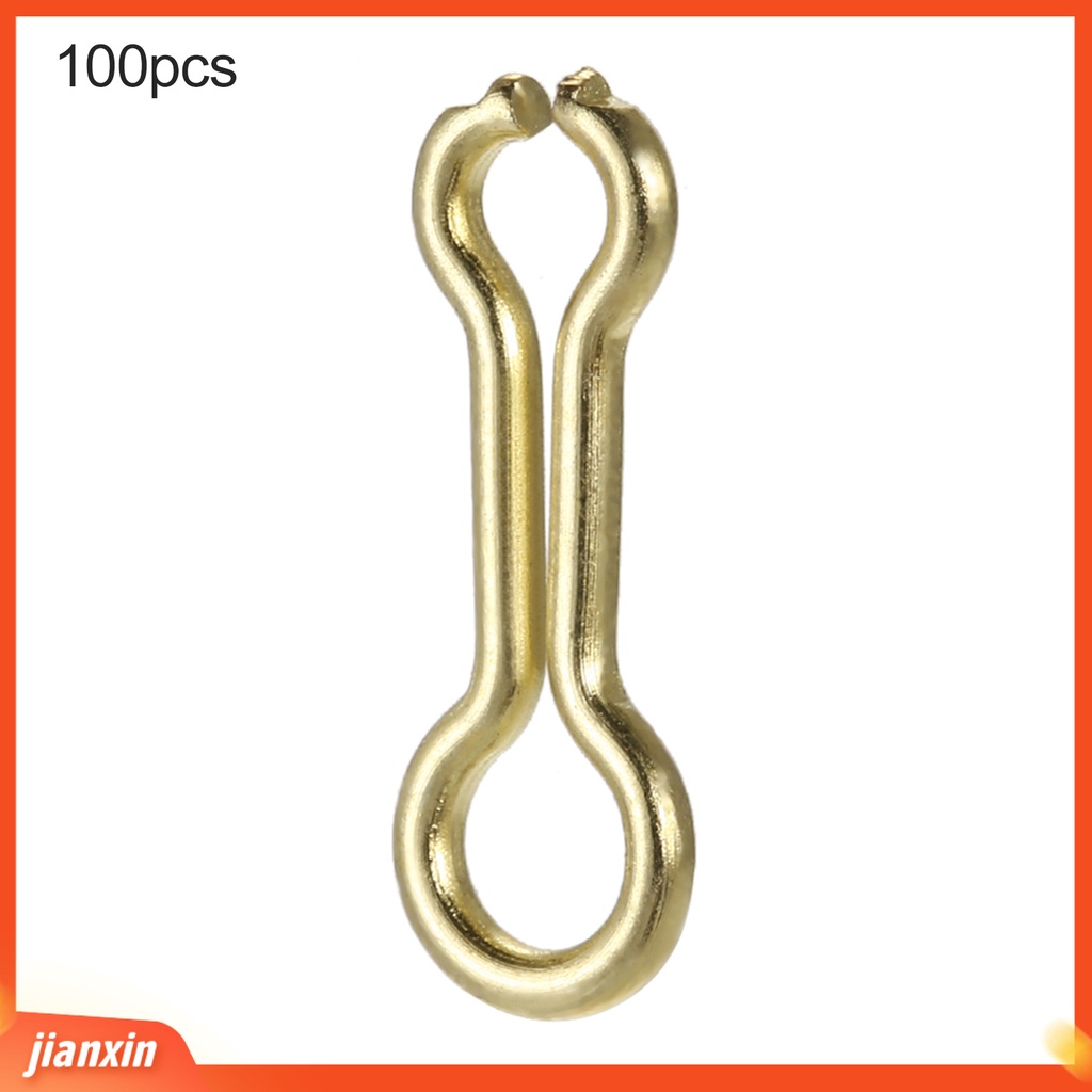 (In Stock) 100Pcs /Set Sinker Kawat Mata Sederhana Tahan Korosi Baja Emas Paduan Pemberat Memancing