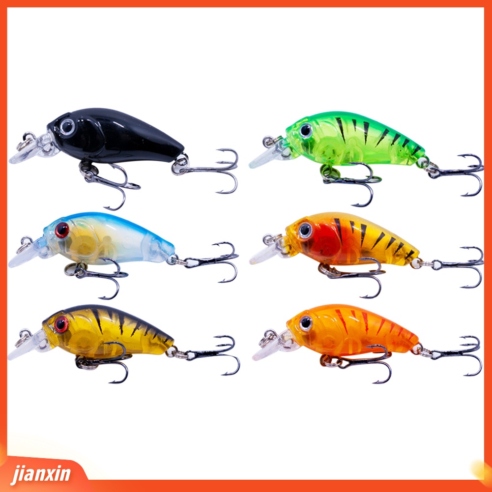 (In Stock) 4.5cm 4g Mini Plastik Fishing Tackle Tools Aksesoris Umpan Ikan Buatan
