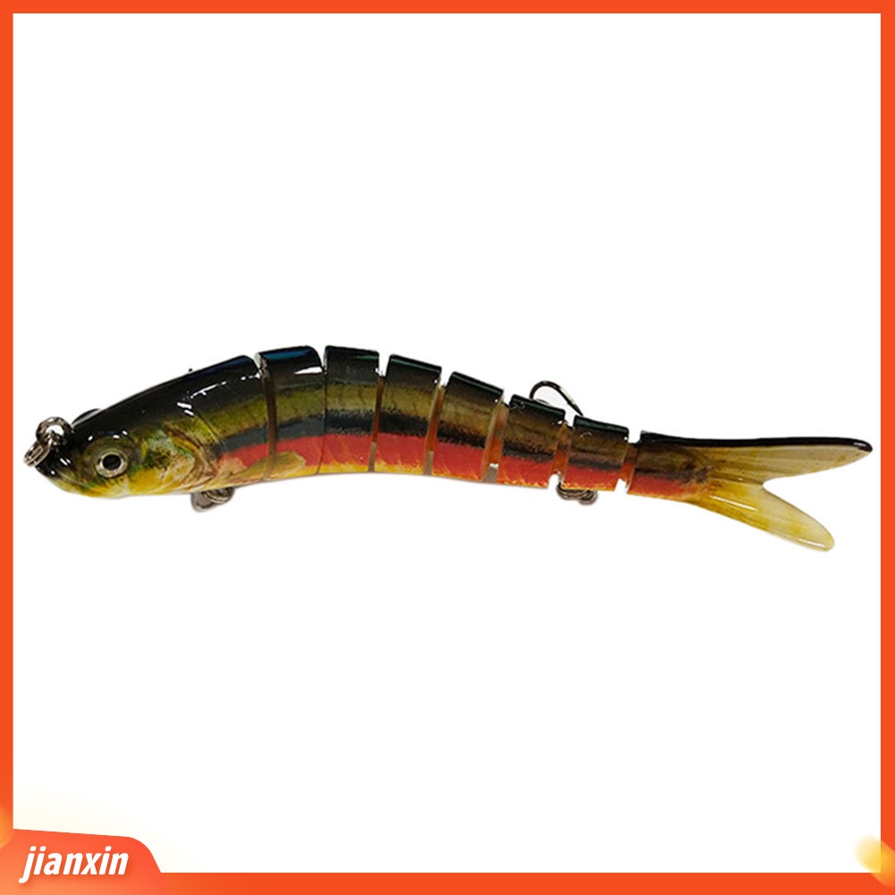 (In Stock) 14cm Umpan Swimbait 8segment Buatan Umpan Pancing Crankbait Fish Tackle