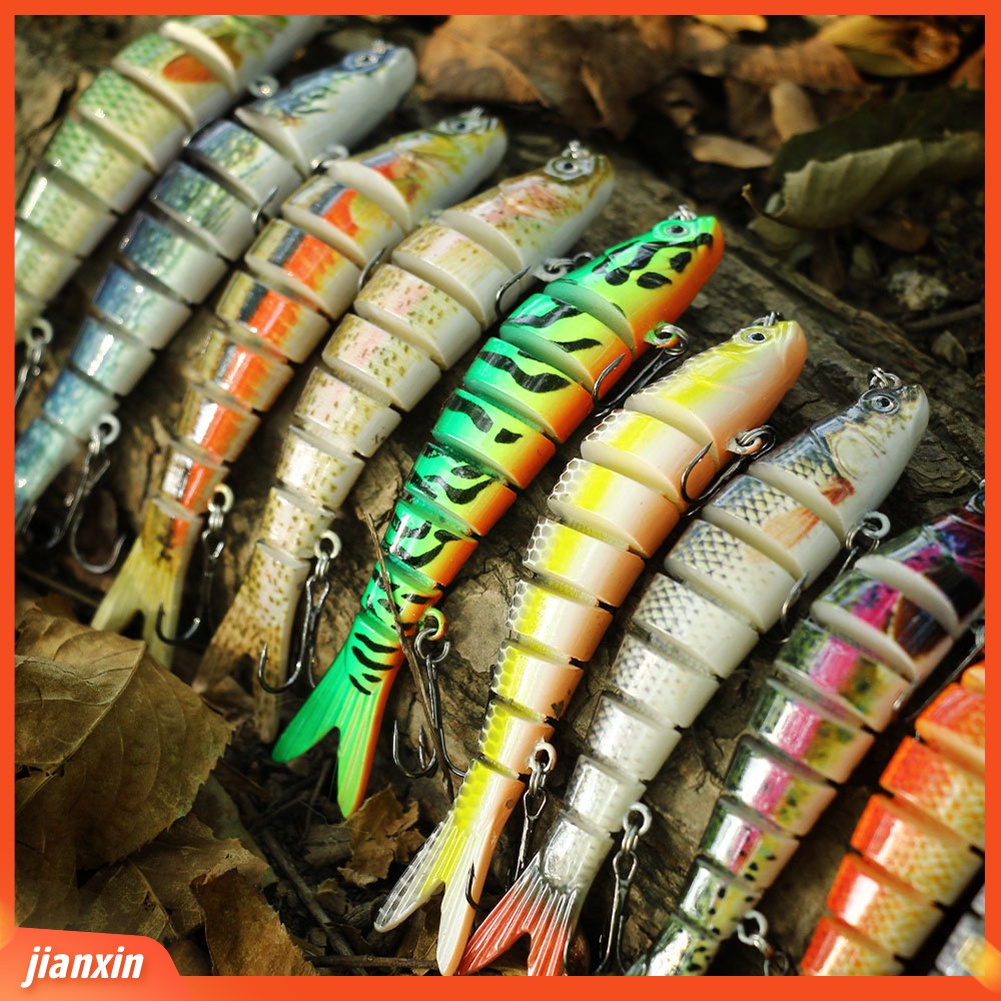 (In Stock) 10cm 11g Multi Jointed Simulasi Ikan Umpan Pancing Hard Lures Tackle Tool