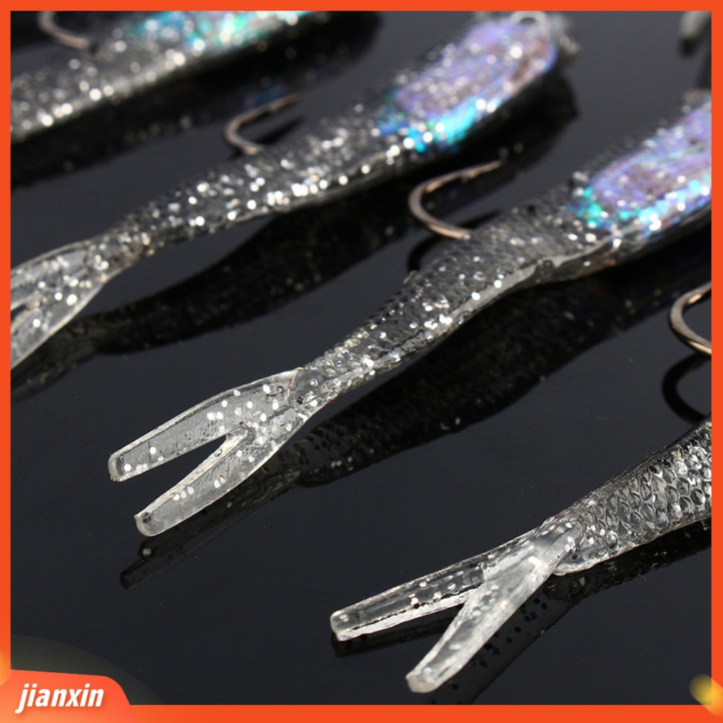 (In Stock) 10Pcs 73mm 5.45g Silikon Lembut Umpan Kait Tunggal Buatan Ikan Kecil Umpan Pancing Tackle