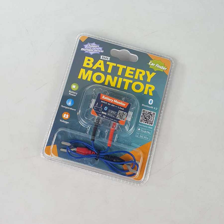 Alat Tester Aki Battery Monitor Digital Car Health Check Bluetooth 4.2 12 V - BM6