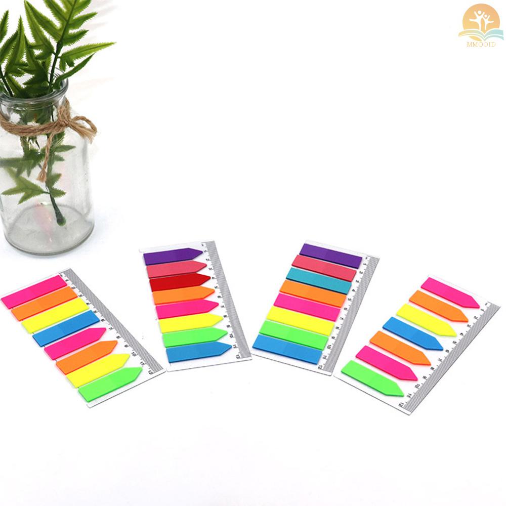 In Stock Penanda Halaman Berbentuk Panah Kreatif Tab Telunjuk Warna-Warni Catatan Tempel Neon Label Dapat Ditulis 20lembar/Pad Untuk Perlengkapan Membaca Kantor Sekolah Rumah