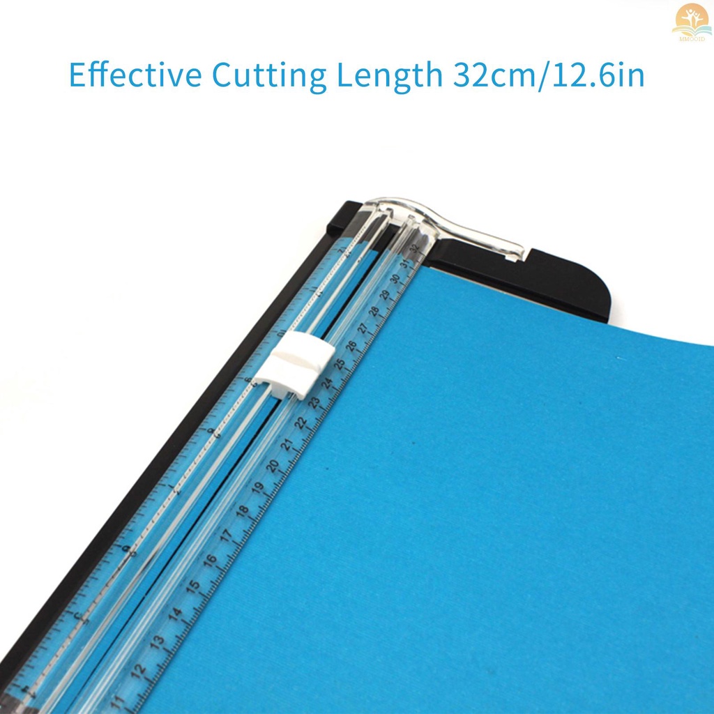 In Stock Portable A4 Sliding Paper Cutter 12.6 Inch Panjang Potong Kertas Trimmer Scrapbooking Alat Cutting Mat Mesin Untuk Kerajinan DIY Kertas Karton Foto Gambar Kartu Kantor Rumah S