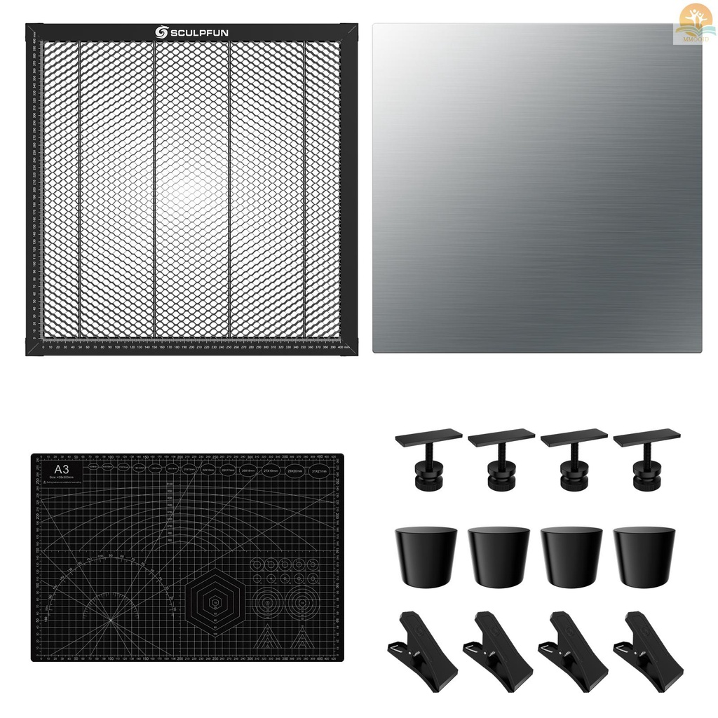 In Stock SCULPFUN H3 400x400mm Laser Cutting Honeycomb Panel Meja Kerja Cocok Untuk Dioda CO2 Laser Grafir Mesin Klem Logam Profesional Mudah Di Observasi Perlindungan Desktop f