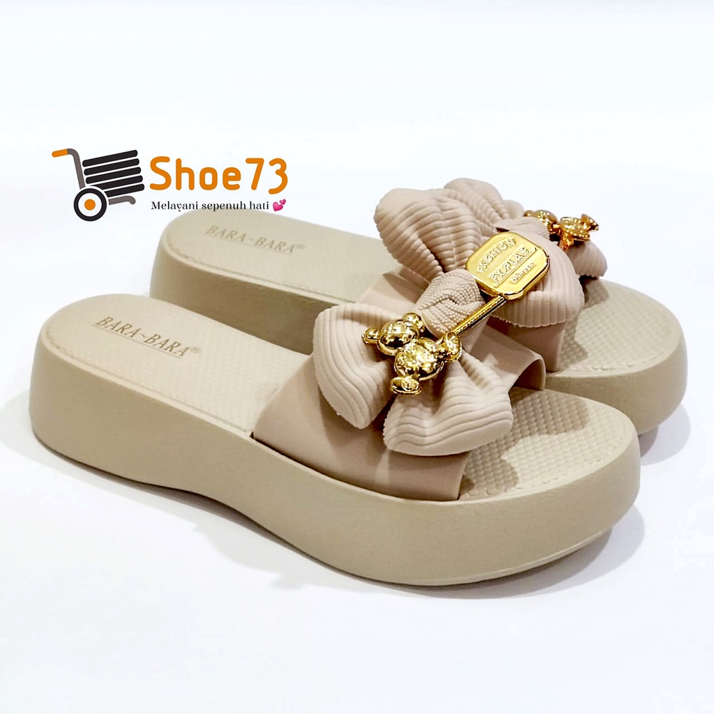 BARA-BARA JSL 2203 B-9 SIZE 36-40 ORIGINAL l Sandal Selop Pita Jelly Wanita l Sendal Kokop Cewek Impor