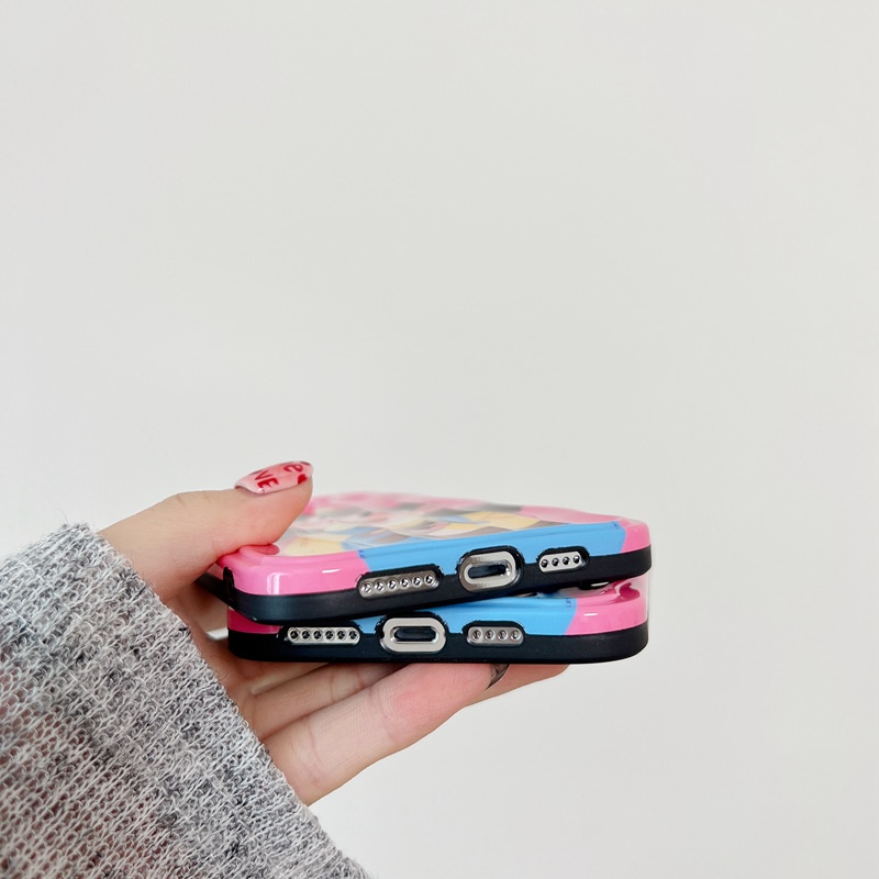 Nice Little Girl Soft Silicon Case HP iP iPhone 14 + Plus 12 13 Pro Max 11 IMD Bear Doll Casing Apple