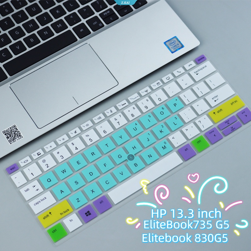 Tpu Ultra-Tipis Bahan Silikon Tahan Air Film Keyboard Warna Solid Untuk HP 13.3 Inch EliteBook735 G5,Elitebook 830G5 Pelindung Kulit Laptop [ZK]