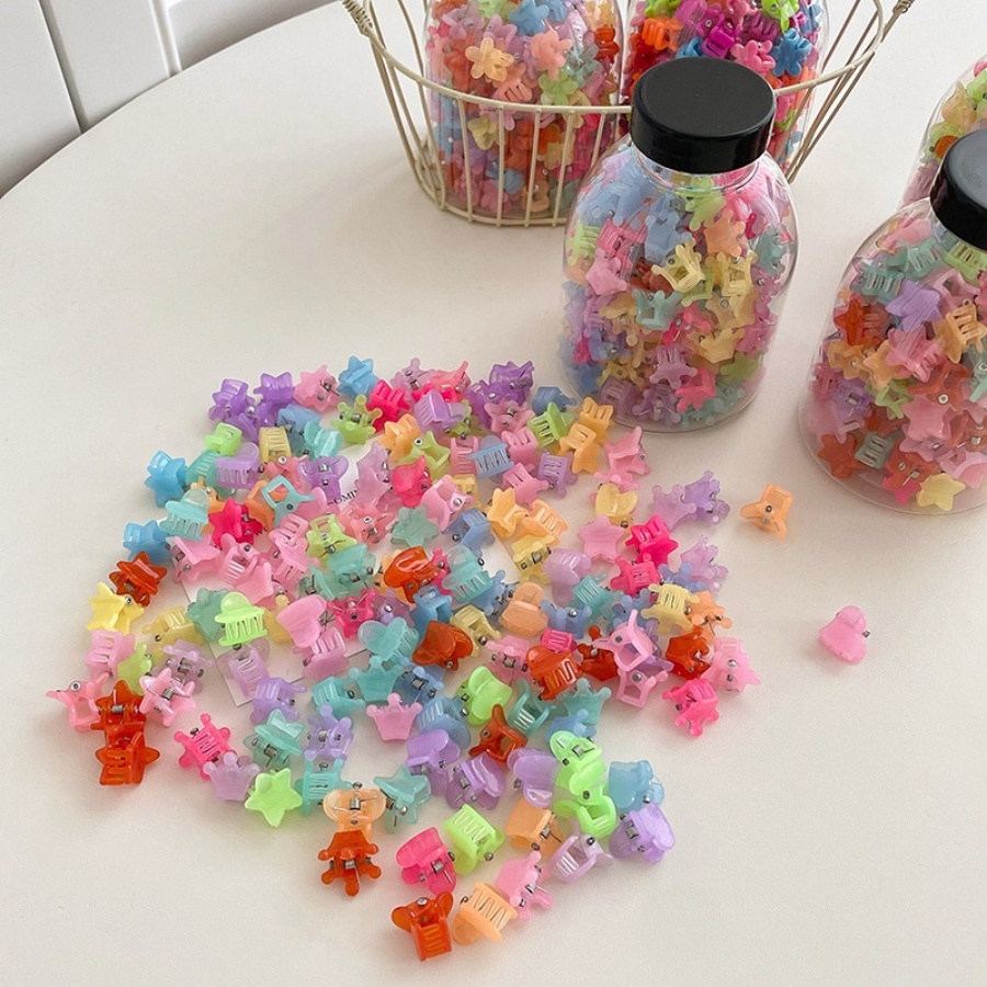 50pcs/set Korea Candy Color Hair Clip Gadis Anak Lucu Jepit Rambut Klip Samping Aksesoris Rambut