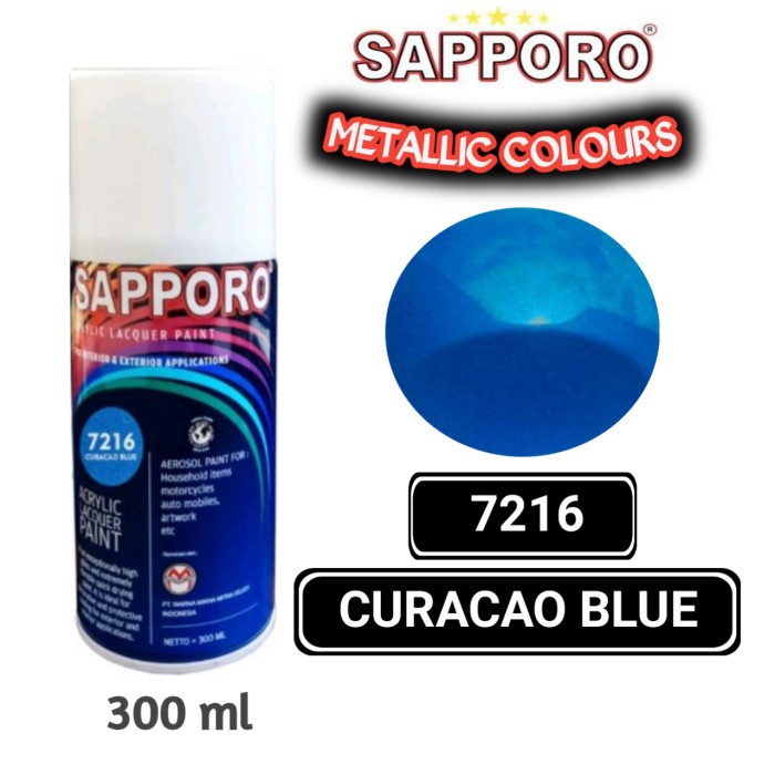 

7216 CURACAO BLUE SAPPORO STANDAR 300ml Cat Semprot Pylok Pilok Pylox