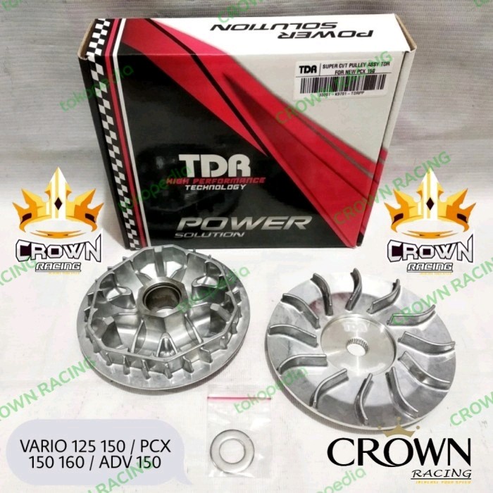 Paket Upgrade CVT Pulley TDR Honda Vario 125 Original
