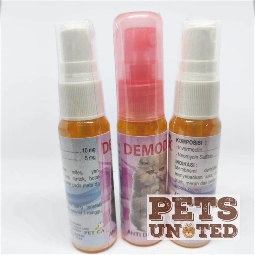 Demodex Spray Cat 30ml - Obat Scabies Kucing Kutu Membasmi Demodex Mites