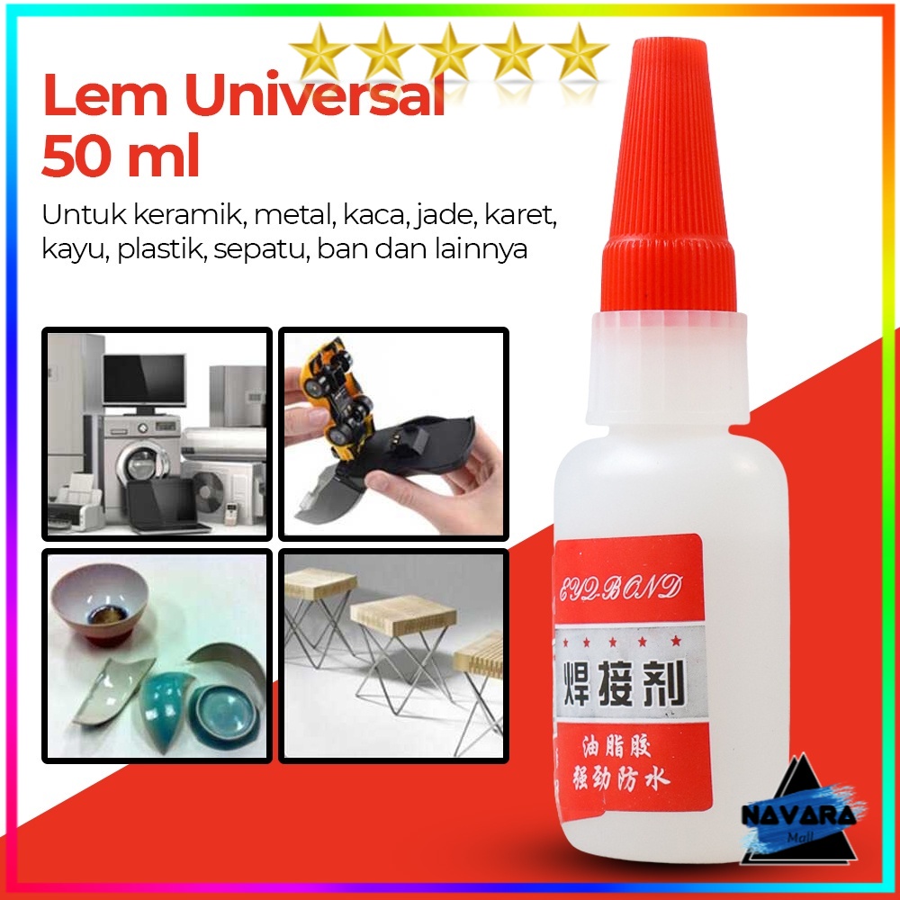 

Lem SETAN Lem Super Glue Korean Universal Welding Glue Plastic Wood Metal Rubber Tire Repair 50ml