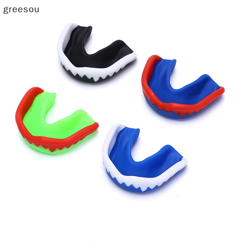 Greesou Professional Mouth Guard Muay Safety Soft EVA Pelindung Mulut Pelindung Gigi Sport ID