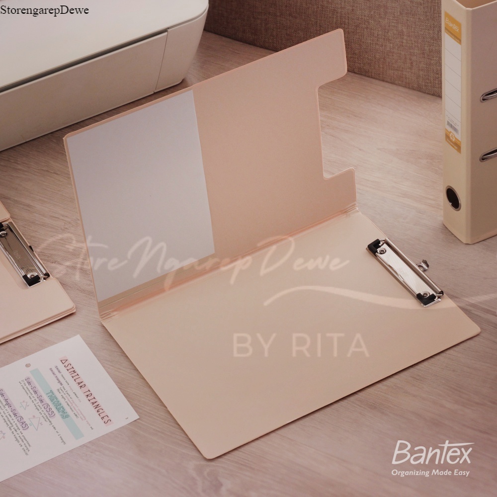 

Bantex Clipboard with Cover / Clipfolder / Papan Jalan / Papan Ujian F4 Folio Peach original seperti gambar bantex