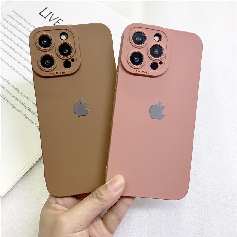 (Kamera Pro) Silicon Lembut Untuk Iphone Case14 13 12 11 Pro Max X XR XSMAX 6 7 8 Plus 12mini 13mini 14plus